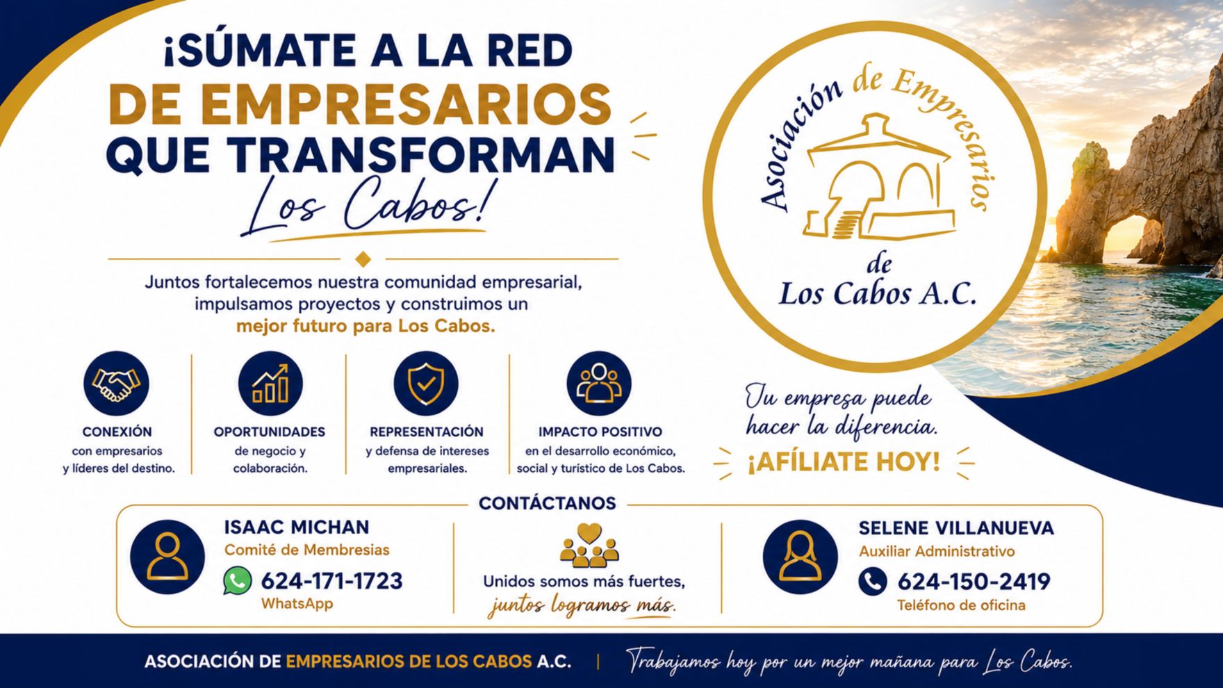¡Súmate a la red de empresarios que transforman Los Cabos!