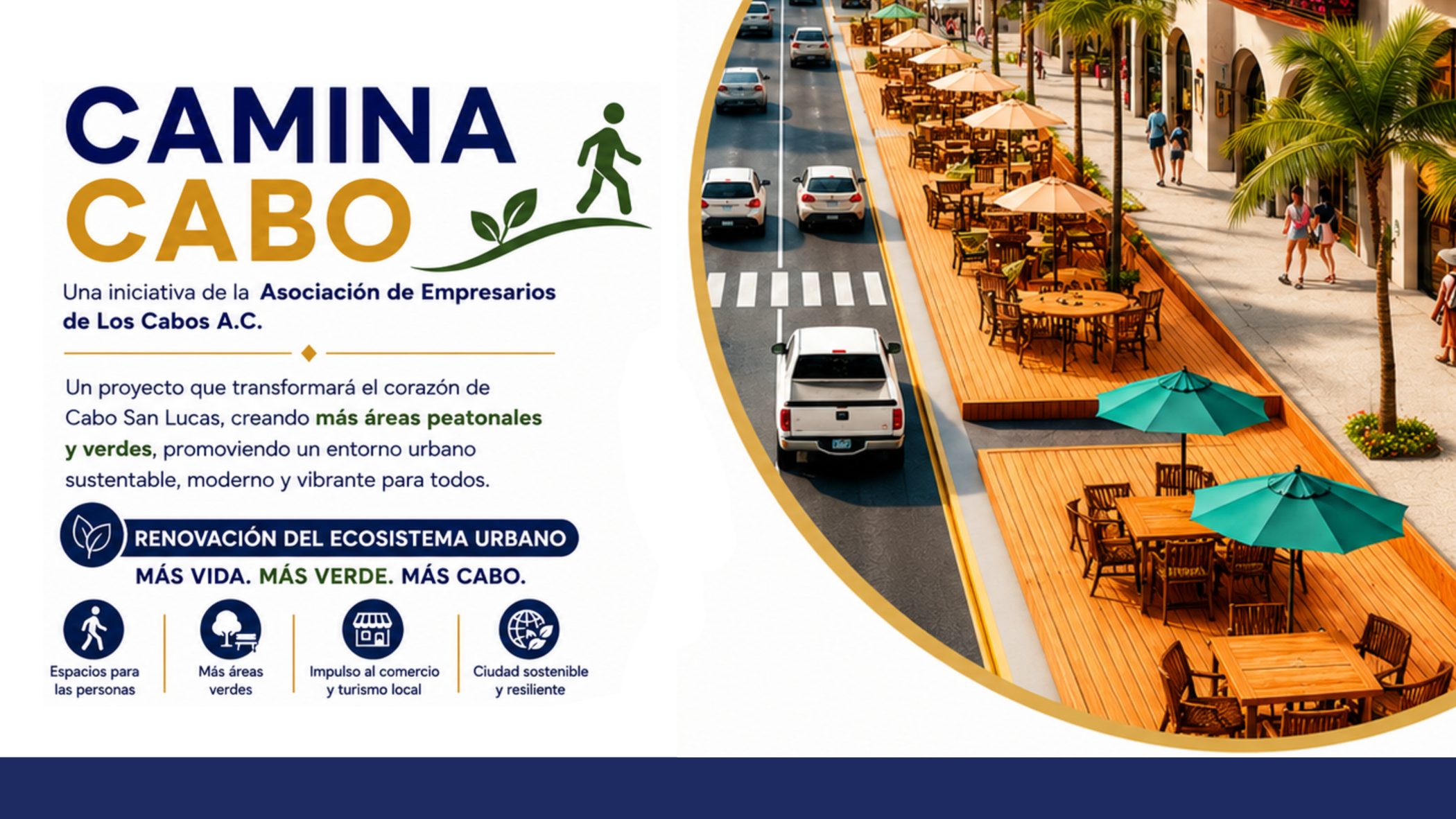 Camina Cabo: renovacion del ecosistema urbano en Cabo San Lucas